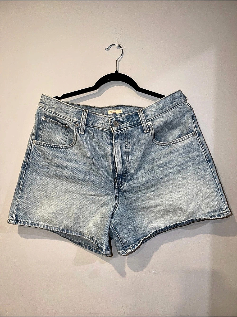 Levi's Cinch Mid-Thigh Shorts Denim Jean Shorts
